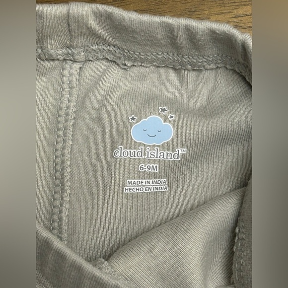 2 Ct Baby Boys 6-9 Months Cloud Island Pants Green And Gray (0242) - Picture 2 of 7